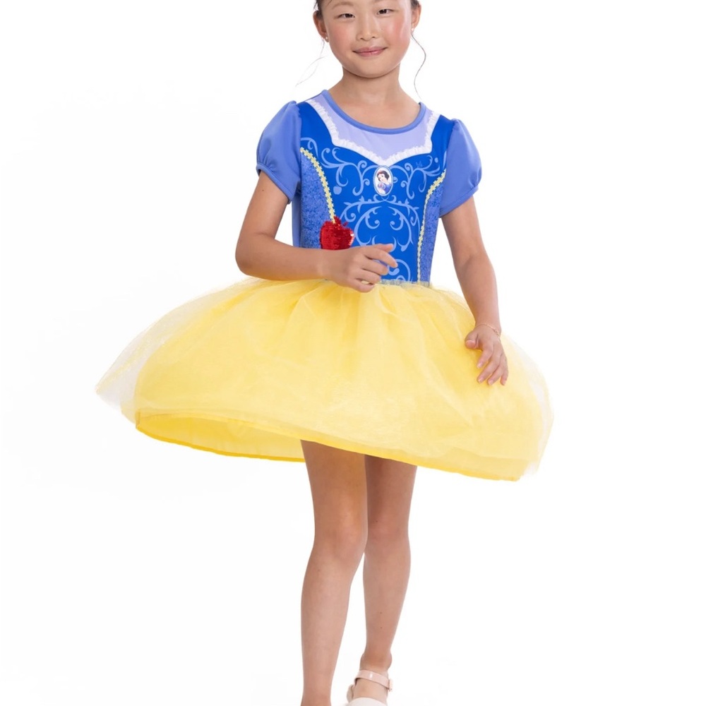 Disney Princess Snow White Blue and Yellow Girls dress Size Medium 7-8 - Picture 11 of 13